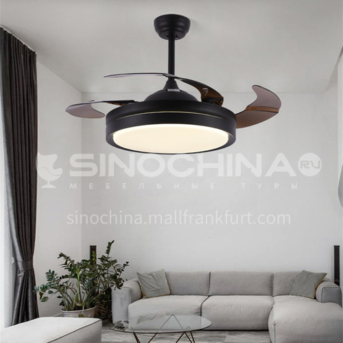 Ceiling fan light living room dining room home bedroom fan light simple modern invisible fan light-y4296-3-36